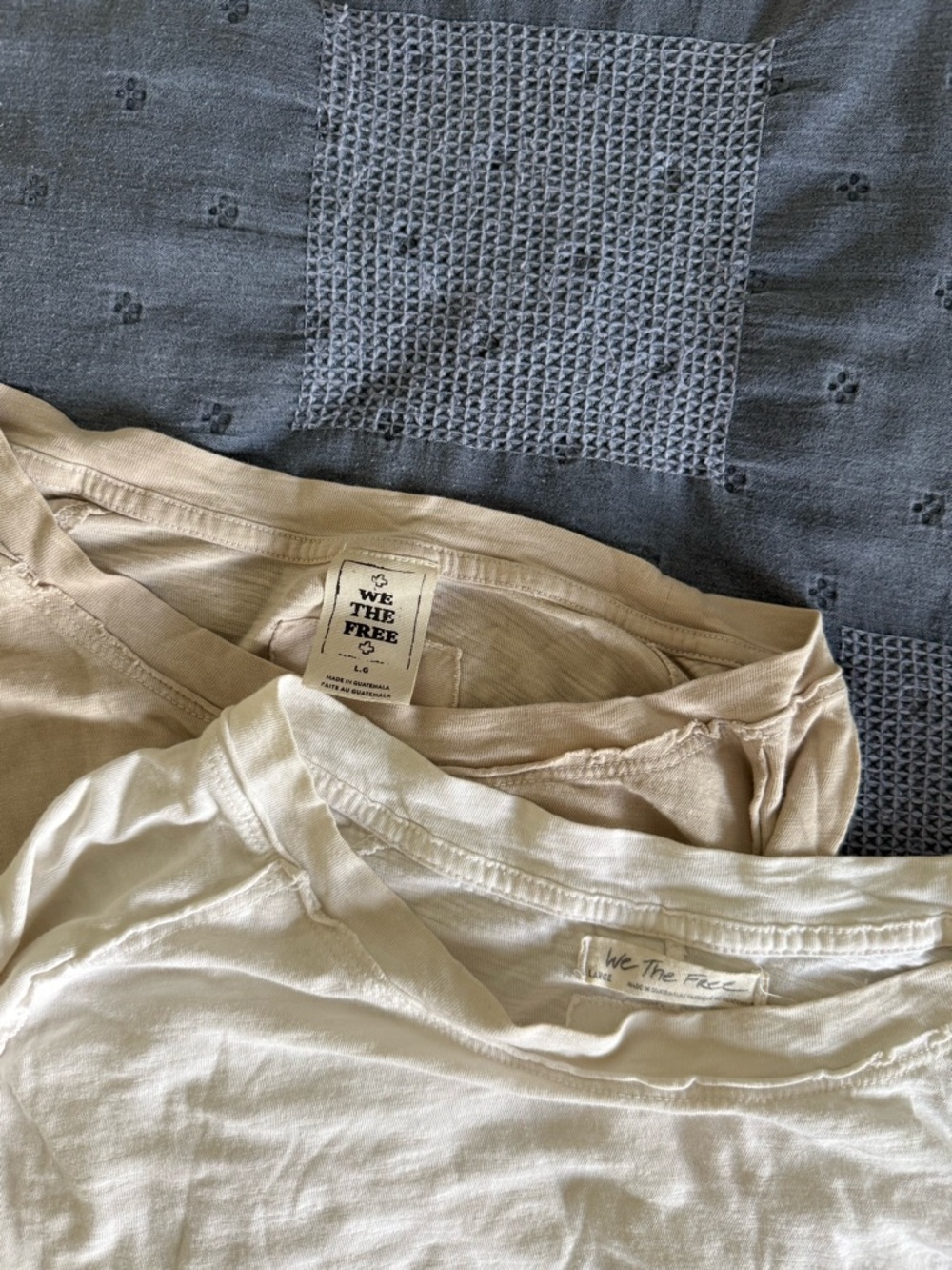 Free People (2) Longsleeves in Cream & Beige
